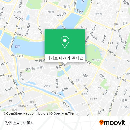 갓덴스시 지도