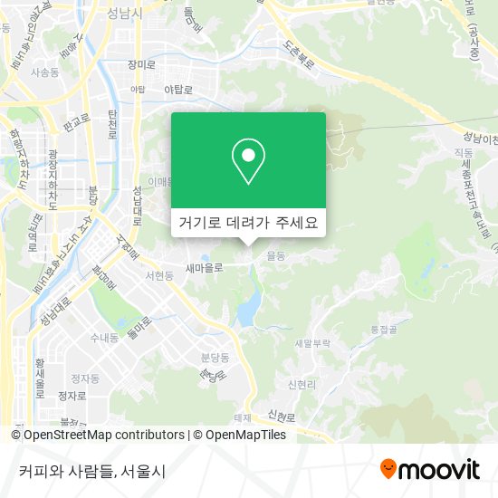 커피와 사람들 지도