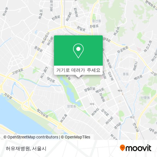 허유재병원 지도