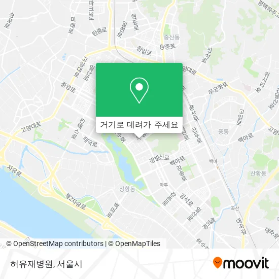 허유재병원 지도