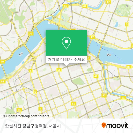 핫썬치킨 강남구청역점 지도