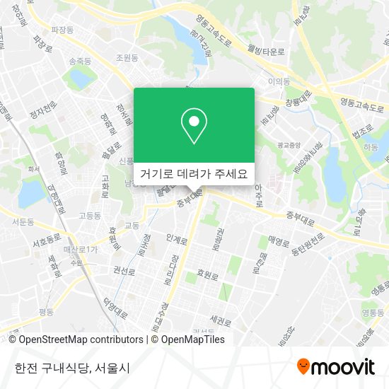 한전 구내식당 지도