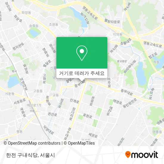 한전 구내식당 지도