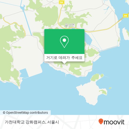 가천대학교 강화캠퍼스 지도
