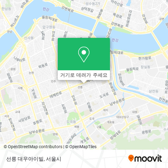 선릉 대우아이빌 지도