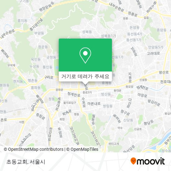 초동교회 지도