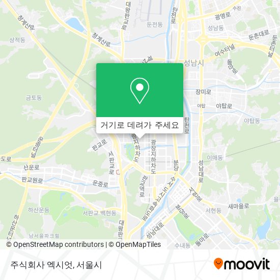 주식회사 엑시엇 지도