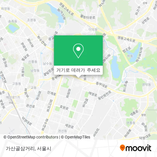 가산골삼거리 지도