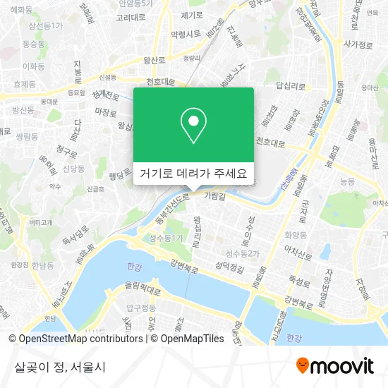 살곶이 정 지도