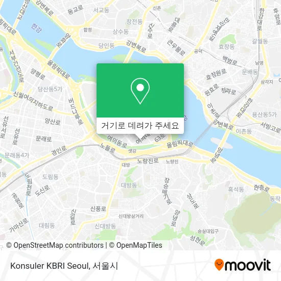 Konsuler KBRI Seoul 지도