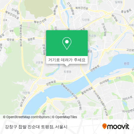 강창구 찹쌀 진순대 토평점 지도