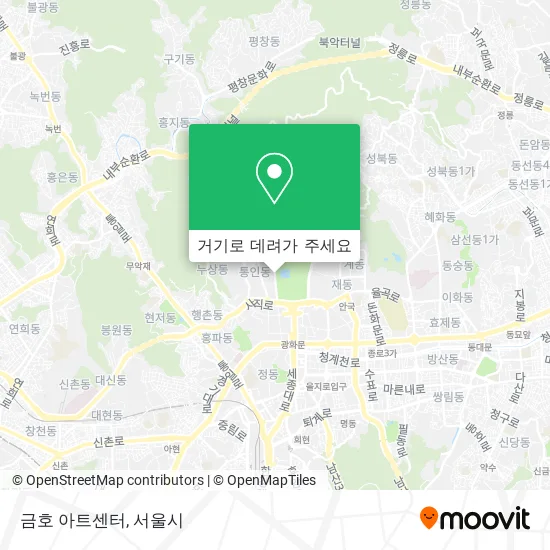 금호 아트센터 지도