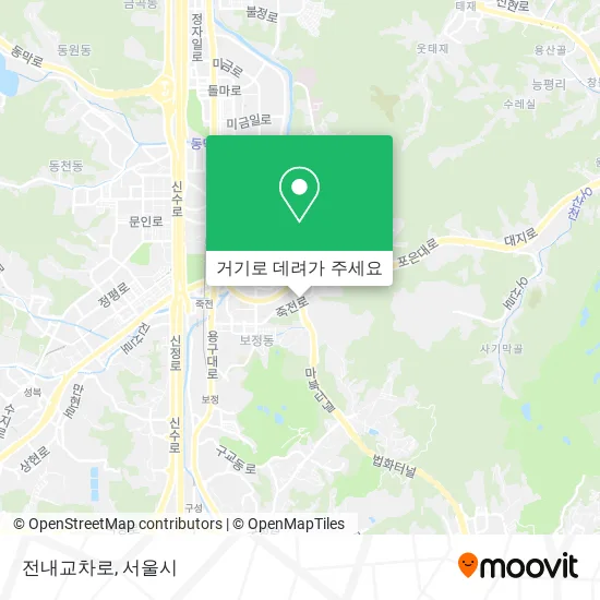 전내교차로 지도