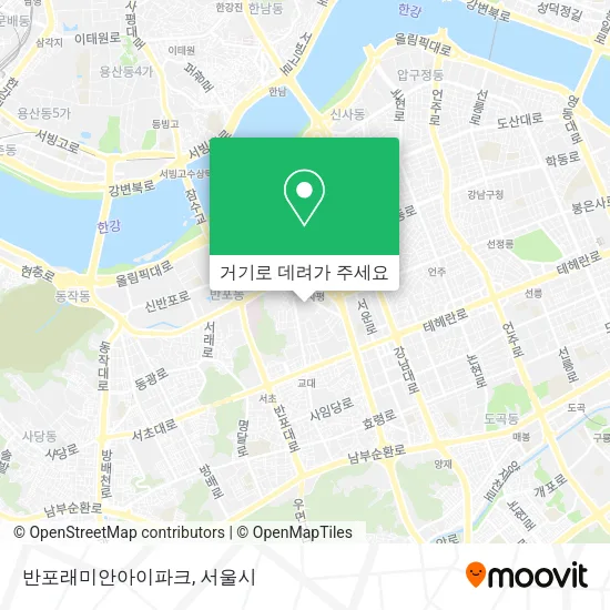 반포래미안아이파크 지도