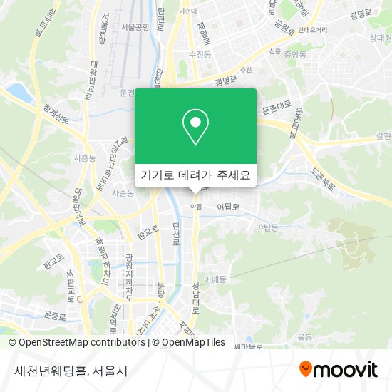 새천년웨딩홀 지도