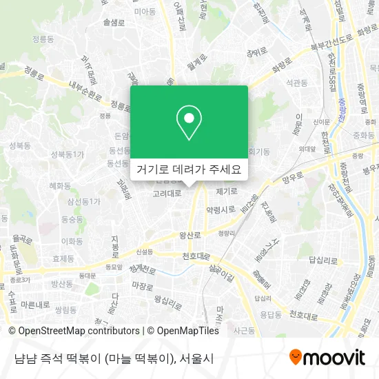 냠냠 즉석 떡볶이 (마늘 떡볶이) 지도