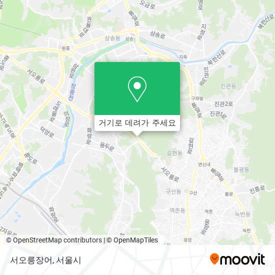 서오릉장어 지도