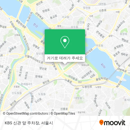 KBS 신관 앞 주차장 지도