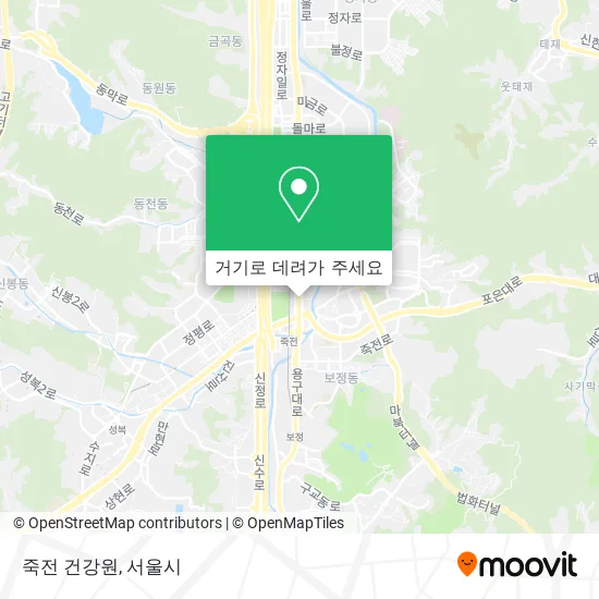 죽전 건강원 지도