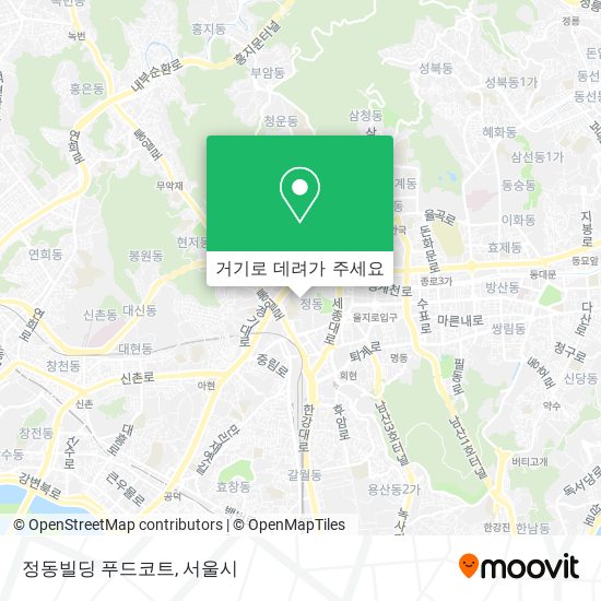 정동빌딩 푸드코트 지도