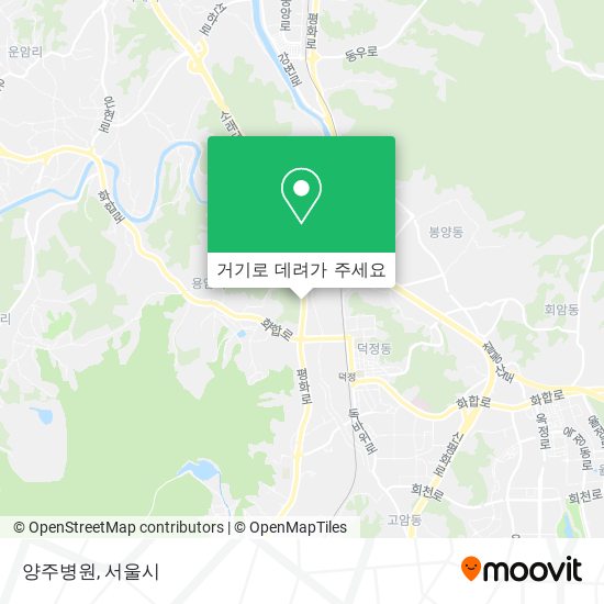 양주병원 지도