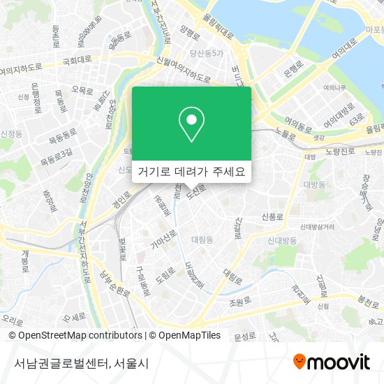 서남권글로벌센터 지도
