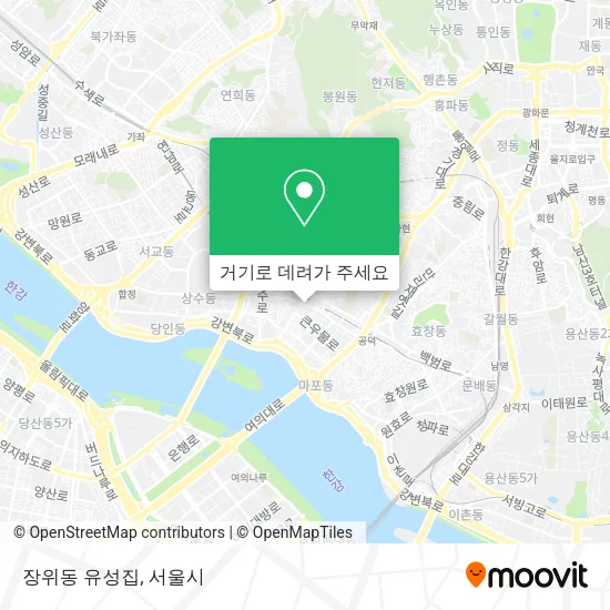 장위동 유성집 지도