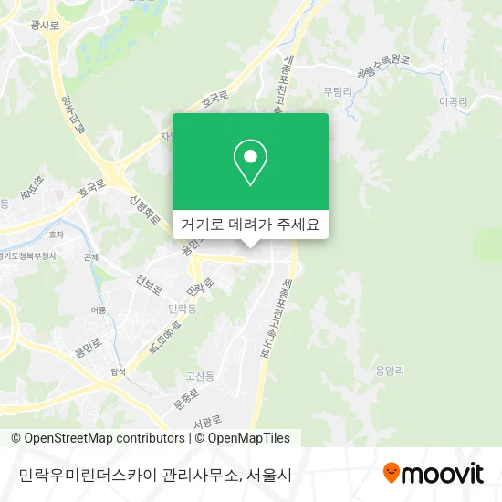 민락우미린더스카이 관리사무소 지도