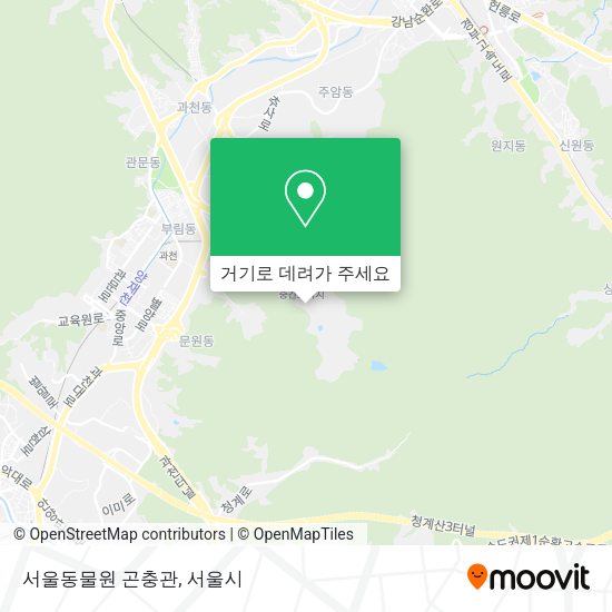 서울동물원 곤충관 지도