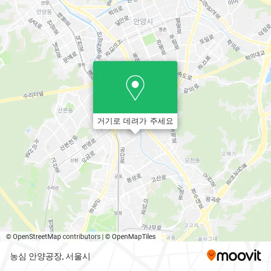 농심 안양공장 지도