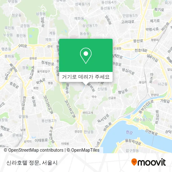 신라호텔 정문 지도
