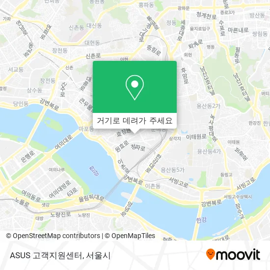 ASUS 고객지원센터 지도