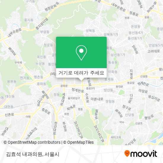 김효석 내과의원 지도
