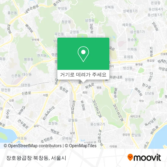 장호왕곱창 북창동 지도