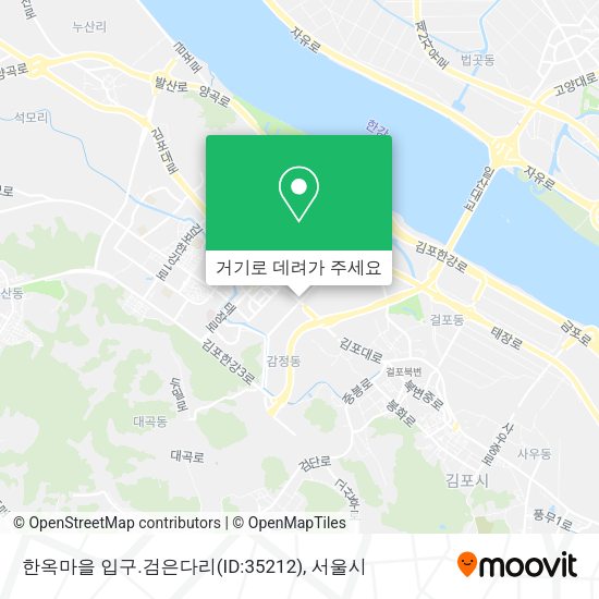 한옥마을 입구.검은다리(ID:35212) 지도
