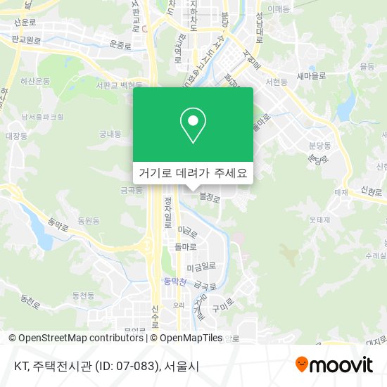KT, 주택전시관 (ID: 07-083) 지도