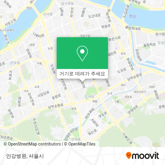 안강병원 지도
