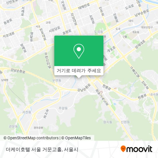 더케이호텔 서울 거문고홀 지도