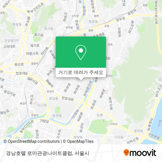 경남호텔 로마관광나이트클럽 지도