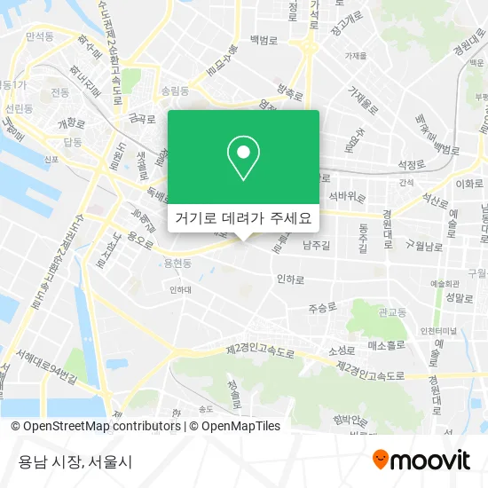 용남 시장 지도