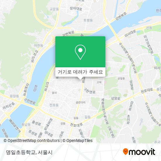 명일초등학교 지도