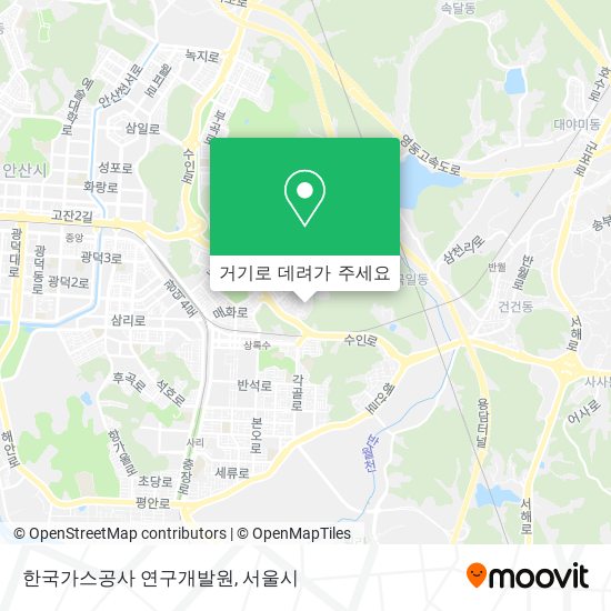 한국가스공사 연구개발원 지도