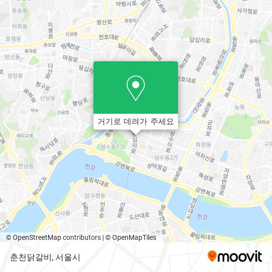 춘천닭갈비 지도