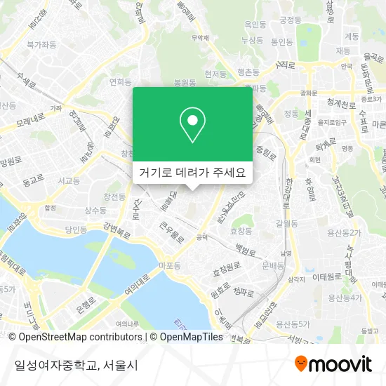 일성여자중학교 지도