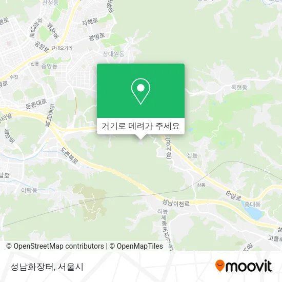 성남화장터 지도