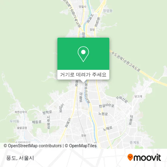 풍도 지도