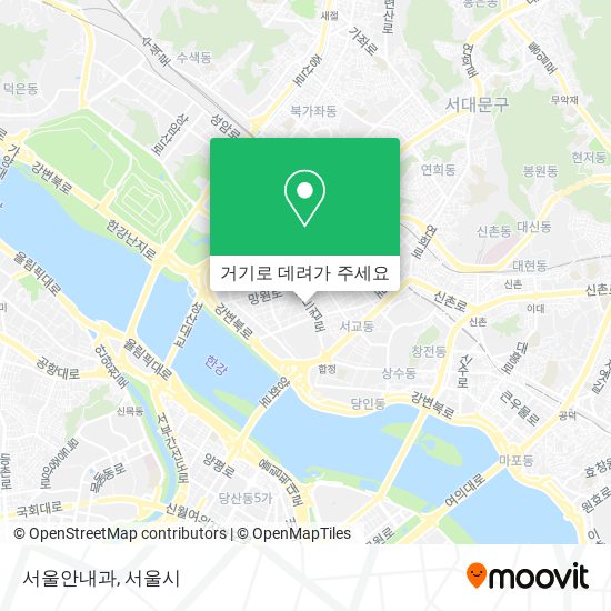 서울안내과 지도