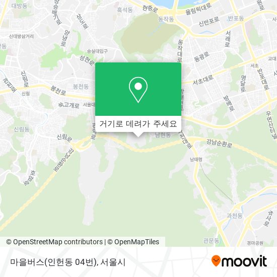 마을버스(인헌동 04번) 지도