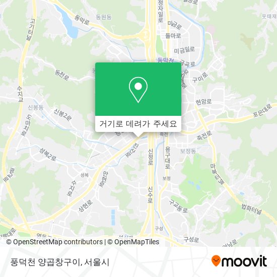 풍덕천 양곱창구이 지도