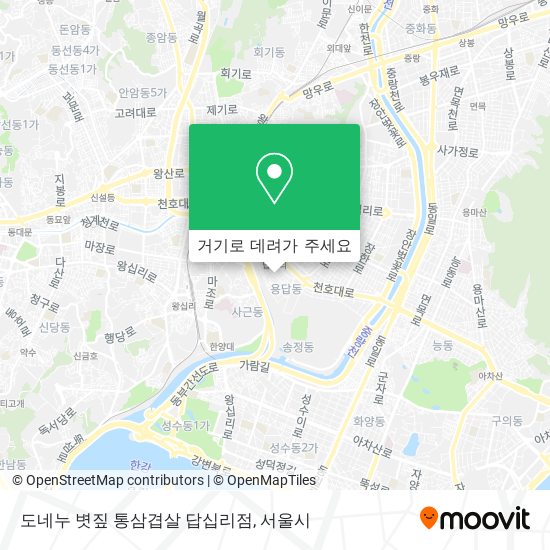 도네누 볏짚 통삼겹살 답십리점 지도
